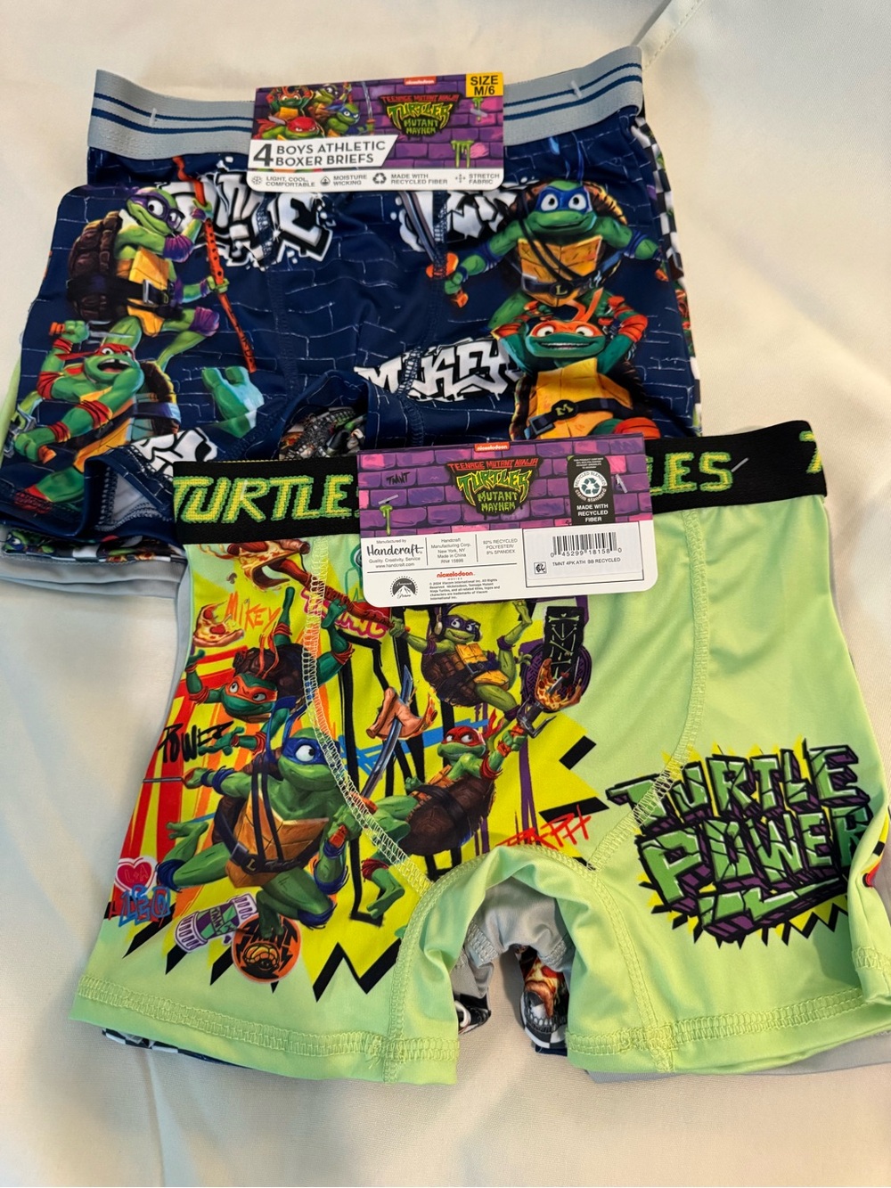 2 Packages Nickelodeon Teenage Mutant Ninja Turtles Boys Boxer Briefs size 6 New